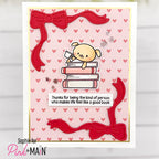 Pink and Main Page Turner Dies pnm856 red bows