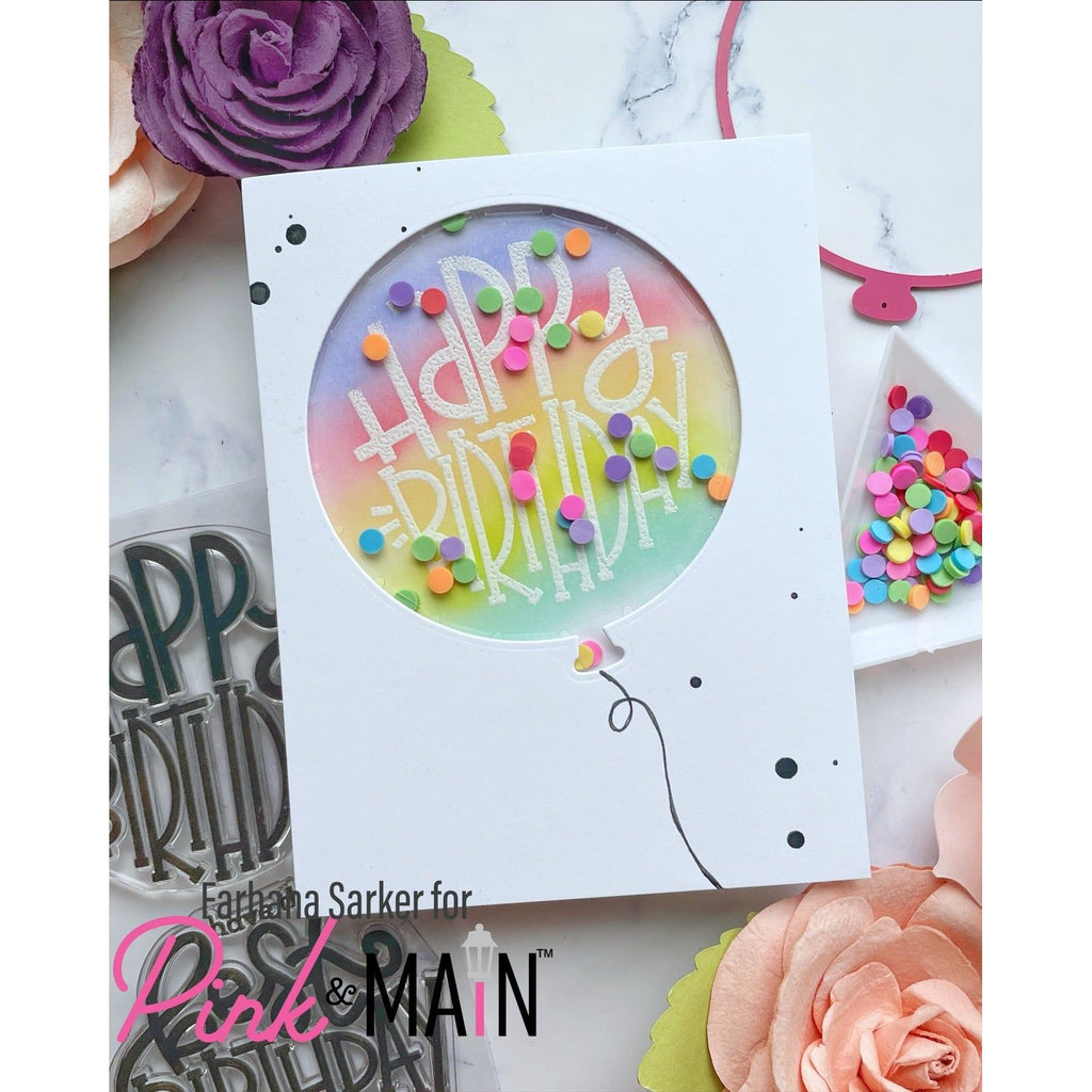 Pink and Main Party Dots Confetti pme185 balloon