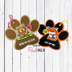Pink and Main Paw Prints Dies PNM541 tags