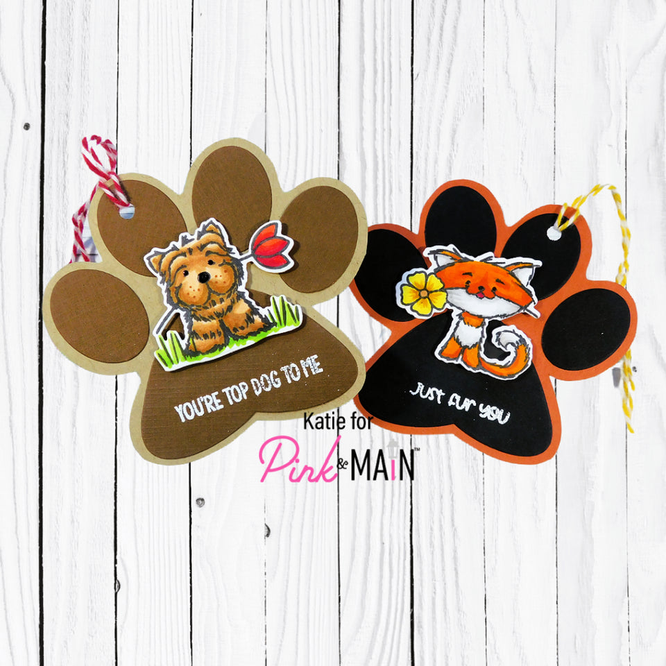 Pink and Main Paw Prints Dies PNM541 tags