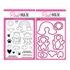Pink and Main Pet Angels Clear Stamp and Die Set