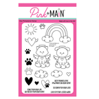 Pink and Main Pet Angels Clear Stamps pm0834