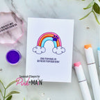 Pink and Main Pet Angels Dies pnm807 rainbow