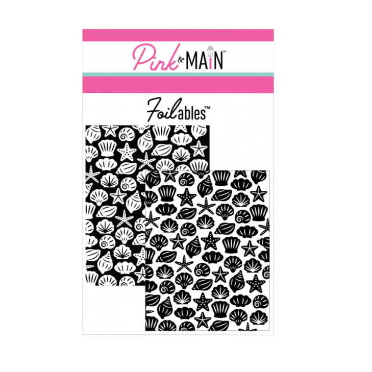 Pink and Main Petite Shells Foilables Panels pmf330