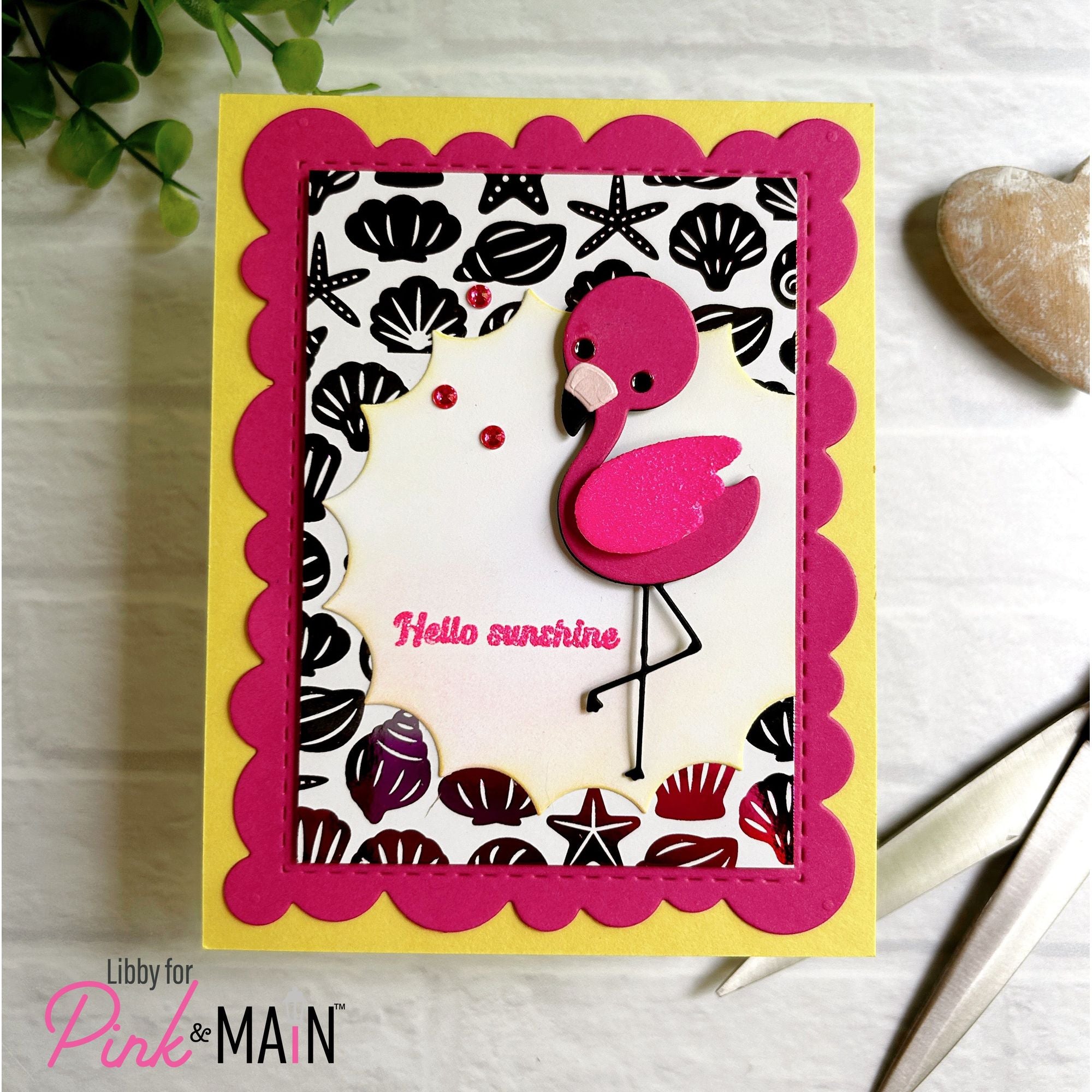 Pink and Main Petite Shells Foilables Panels pmf330 sunshine