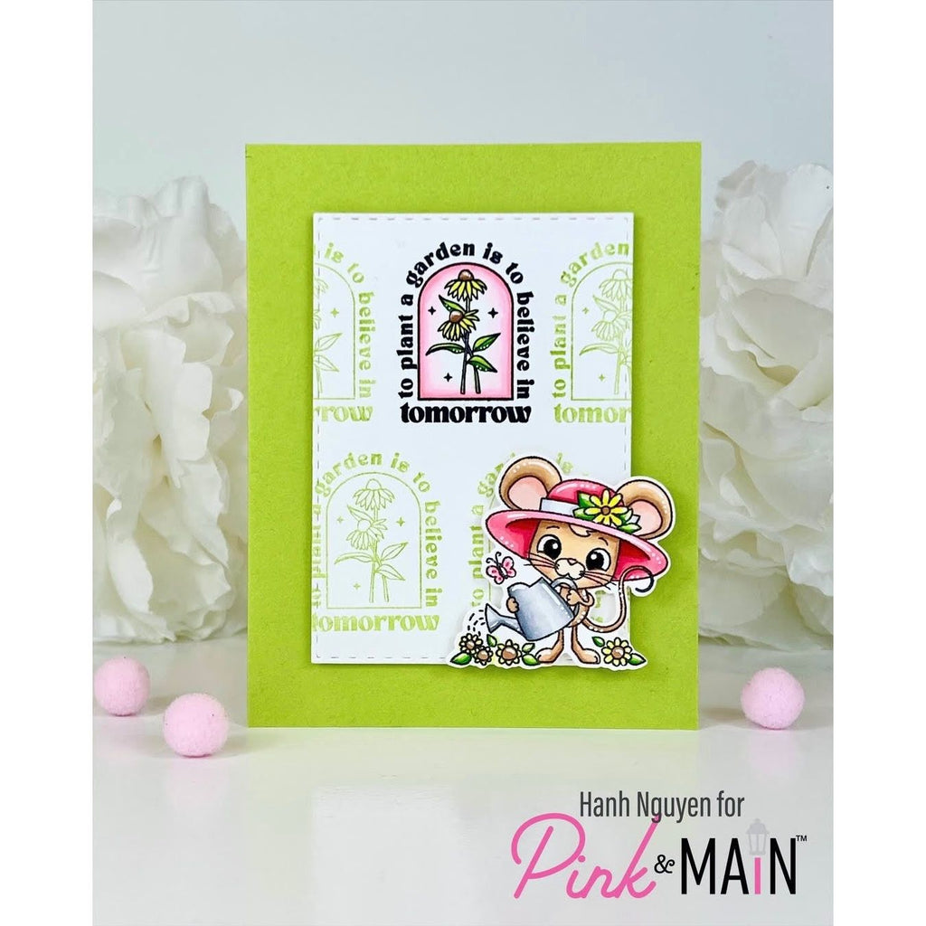 Pink and Main Plant A Garden Clear Stamps pm0768 flowers