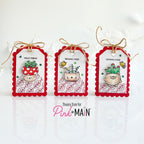 Pink and Main Planter Friends Clear Stamps pm0766 cute tags