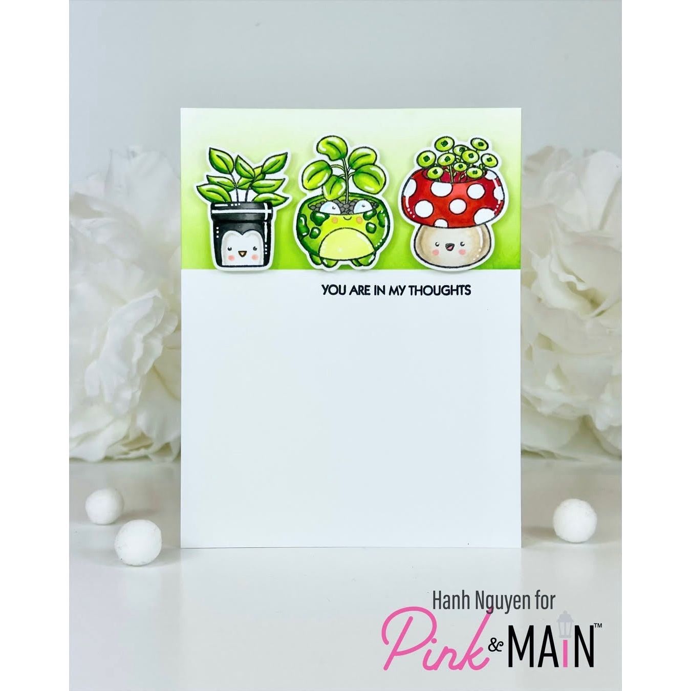 Pink and Main Planter Friends Coordinating Dies pnm721 in my thoughts