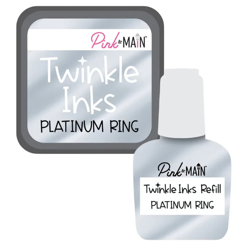 Pink and Main Platinum Ring Twinkle Ink Pad and Refill pmink109