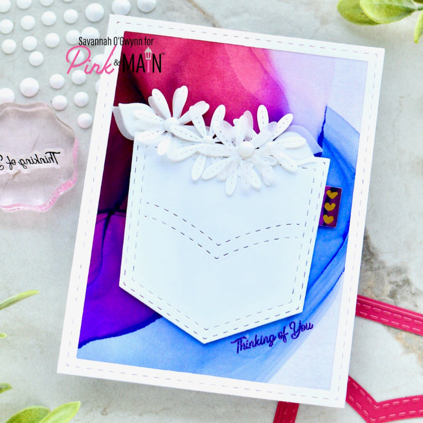 Pink and Main Pocket Dies pnm720 thinking of you