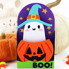 Pink and Main Pumpkin Ghost Pop Up Card Dies pnm904 gold stars card