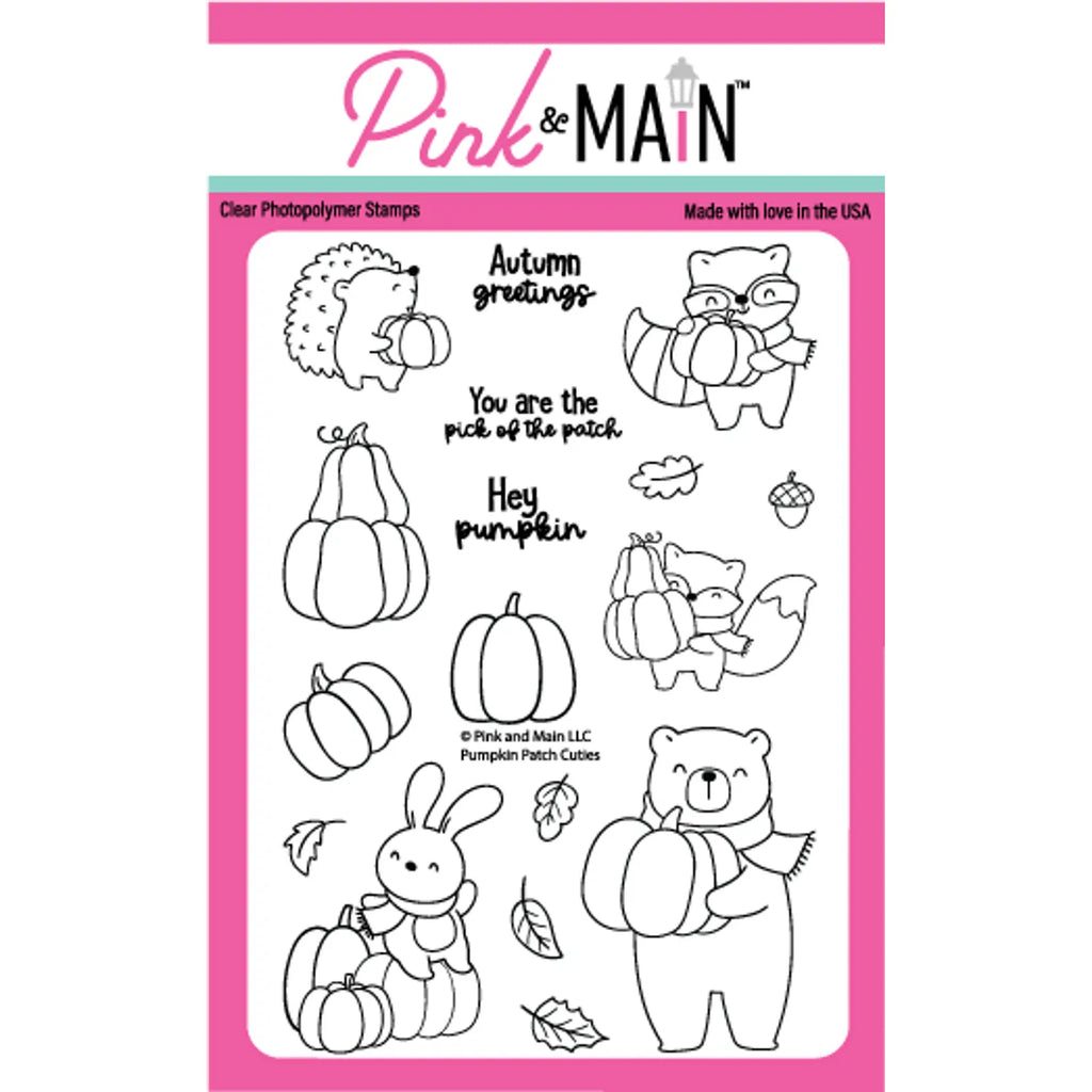 Pink and Main Pumpkin Patch Cuties Clear Stamps pm0724*