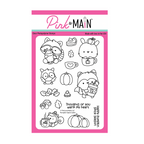 Pink and Main Pumpkin Spice Cuties Clear Stamp and Die Set image 1