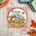 Pink and Main Pumpkin Spice Cuties Clear Stamp and Die Set spice