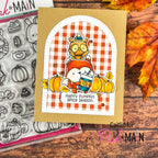 Pink and Main Pumpkin Spice Cuties Clear Stamps pm0811 owl