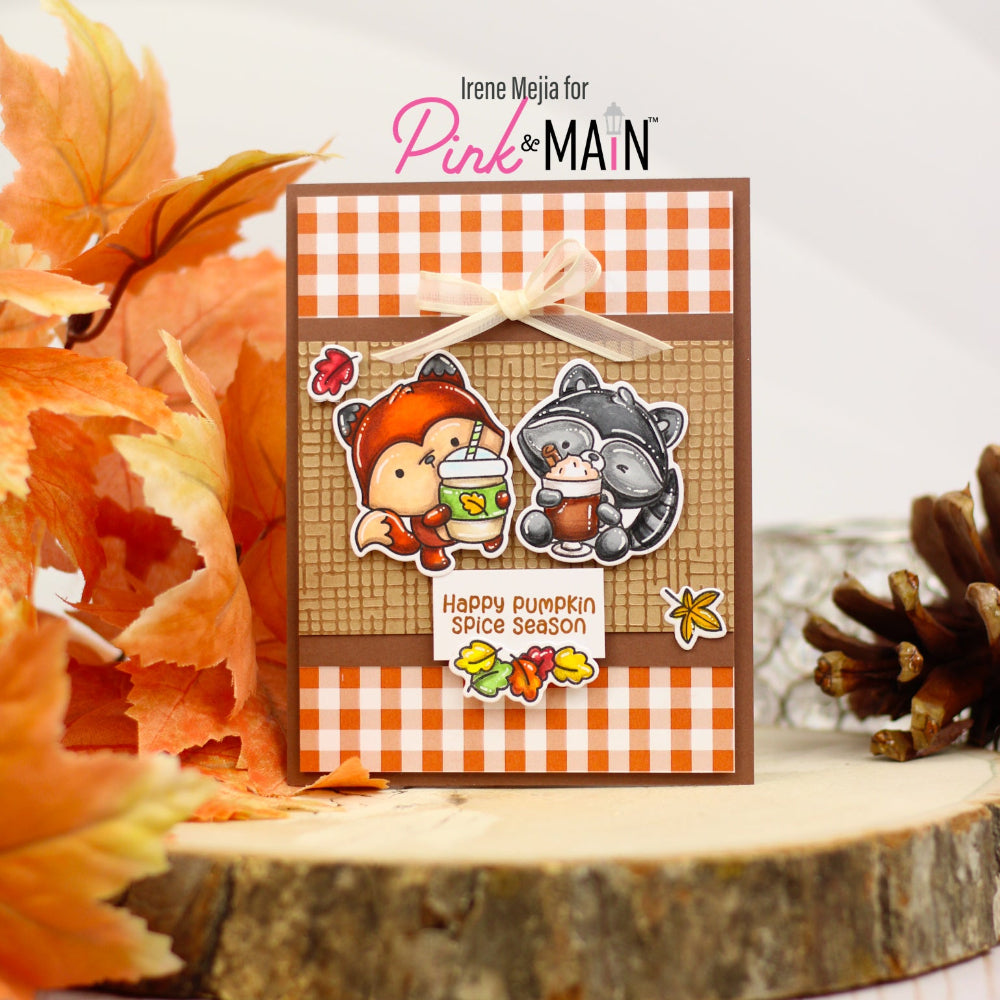 Pink and Main Pumpkin Spice Cuties Dies pnm778 plaid
