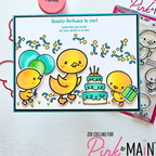 Pink and Main Quack Me Up Clear Stamps pm0874 happy birthday