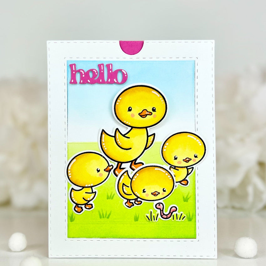 Pink and Main Quack Me Up Dies pnm866 hello