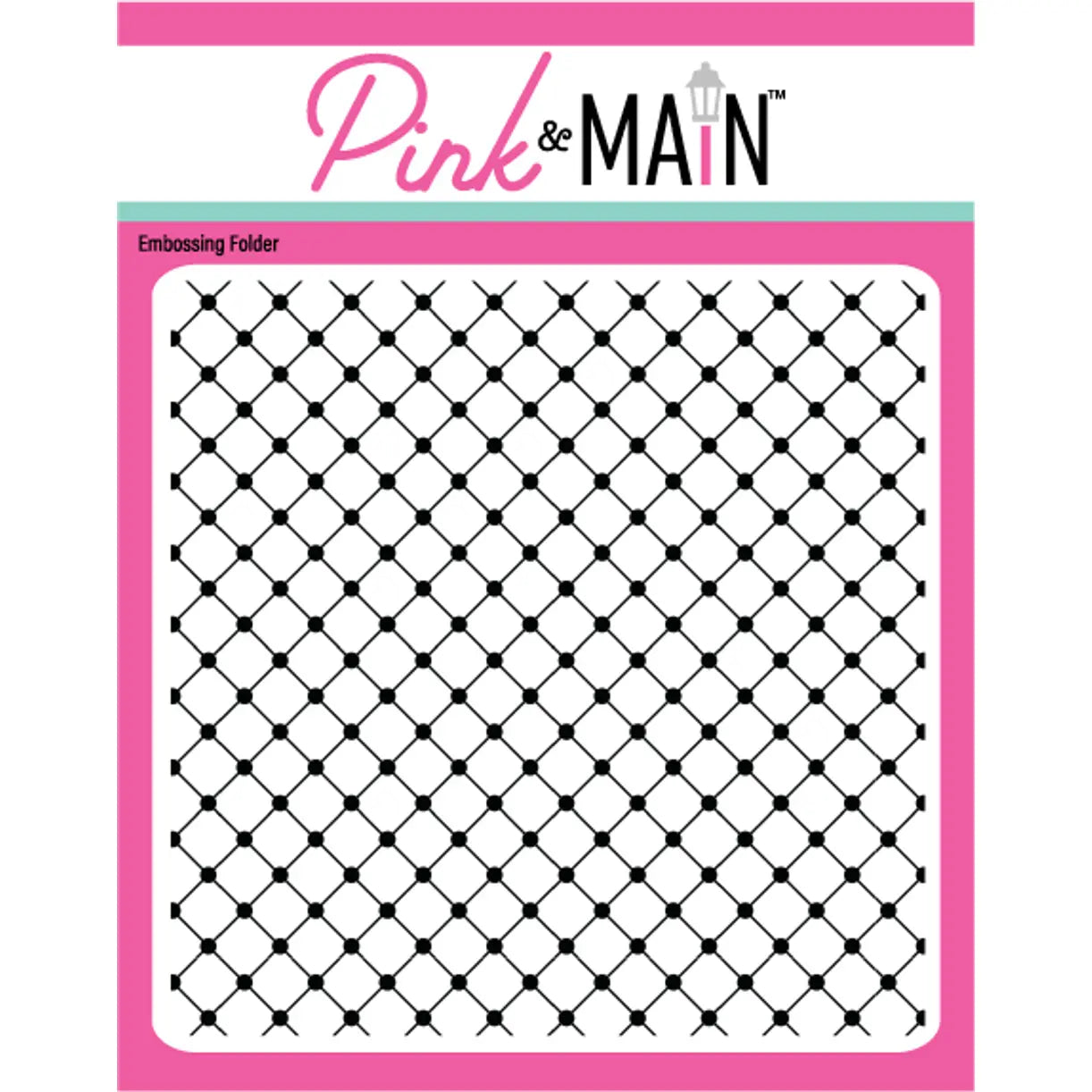 Pink and Main Quilted Embossing Folder pmt087