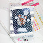 Pink and Main Quilted Foilables Panels pmf376 snowflakes