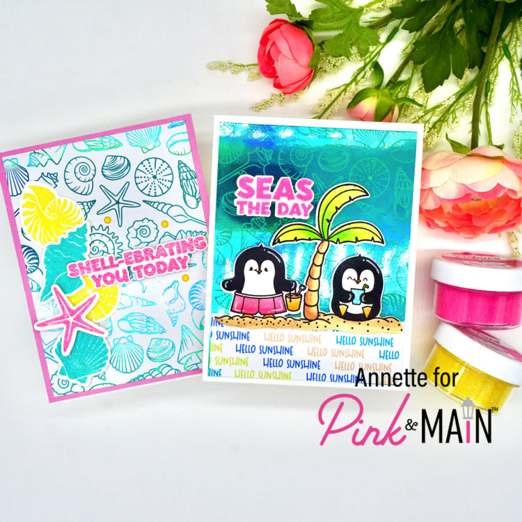 Pink and Main Rainbow Toner Sheets pmf066 beach time