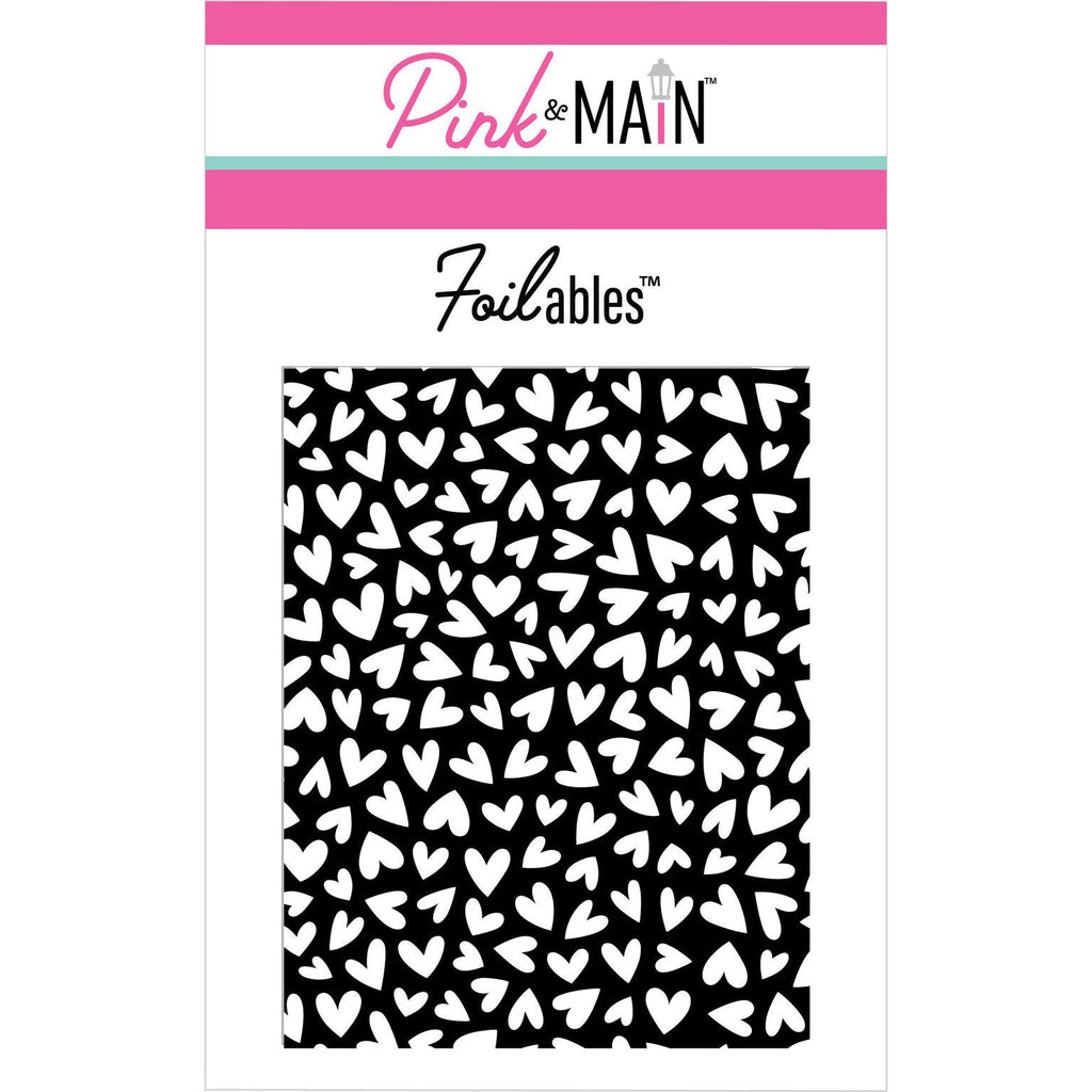 Pink and Main Reverse Heart of Hearts Foilables Panels pmf279
