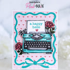 Pink and Main Ribbons and Bows Frames Dies pnm862 a happy hello