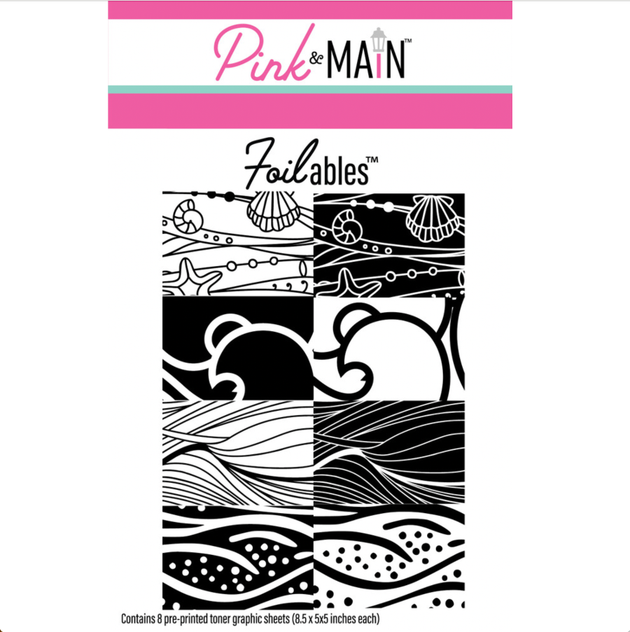 Pink and Main Ride the Waves Foilables Sheets pmf408