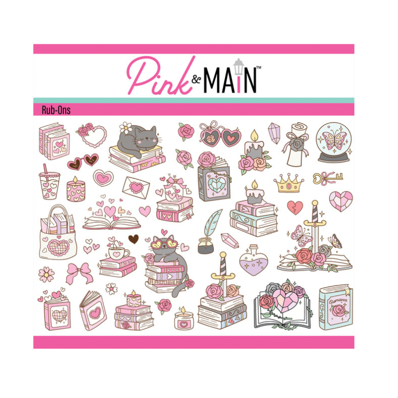 Pink and Main Roman-tasy Bookish Rub-ons pmr016