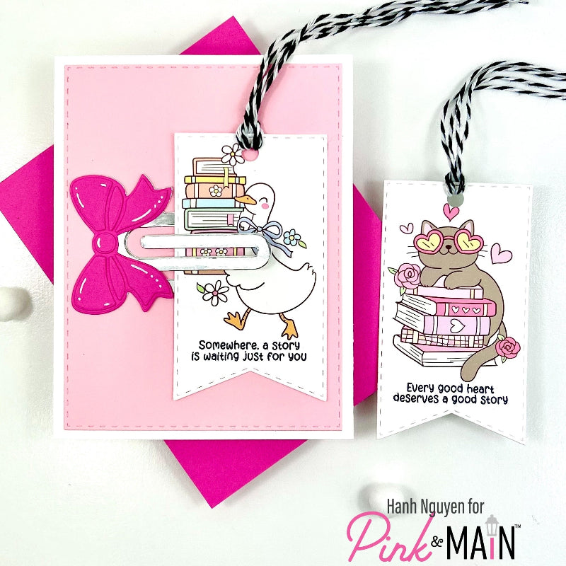 Pink and Main Roman-tasy Bookish Rub-ons pmr016 bookmark