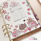 Pink and Main Roman-tasy Bookish Rub-ons pmr016 lots of hearts