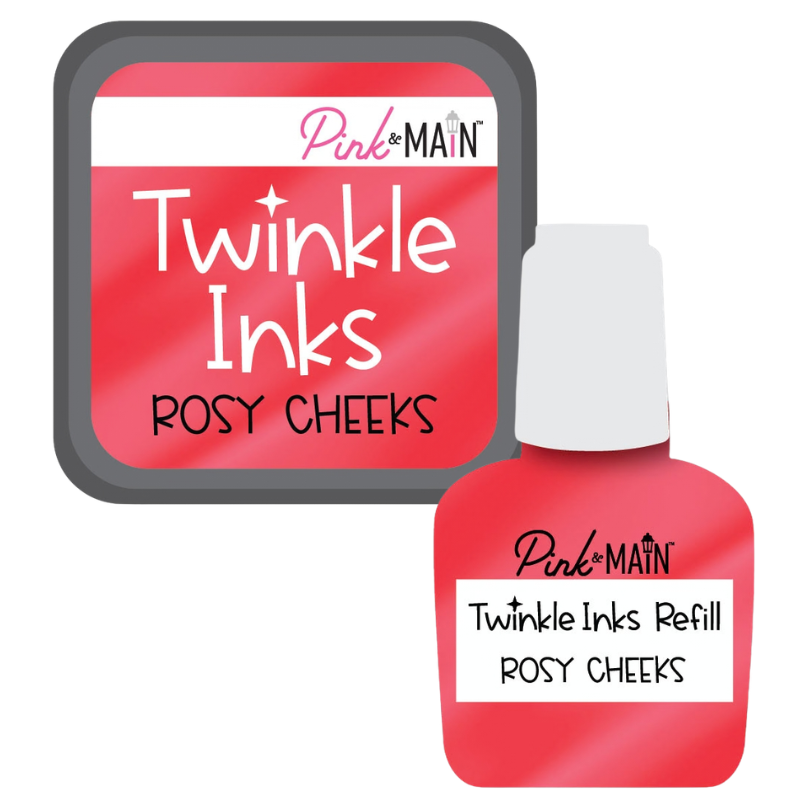 Pink and Main Rosy Cheeks Twinkle Ink Pad and Refill pmink101