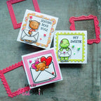Pink and Main SENDING HAPPY MAIL Clear Stamps PM0593 bears