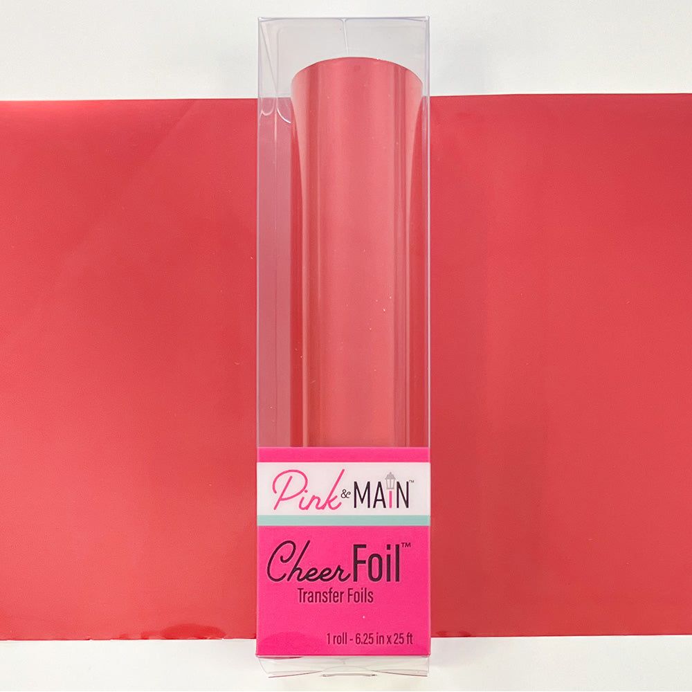 Pink and Main Satin Coral Cheerfoil Roll pmf288