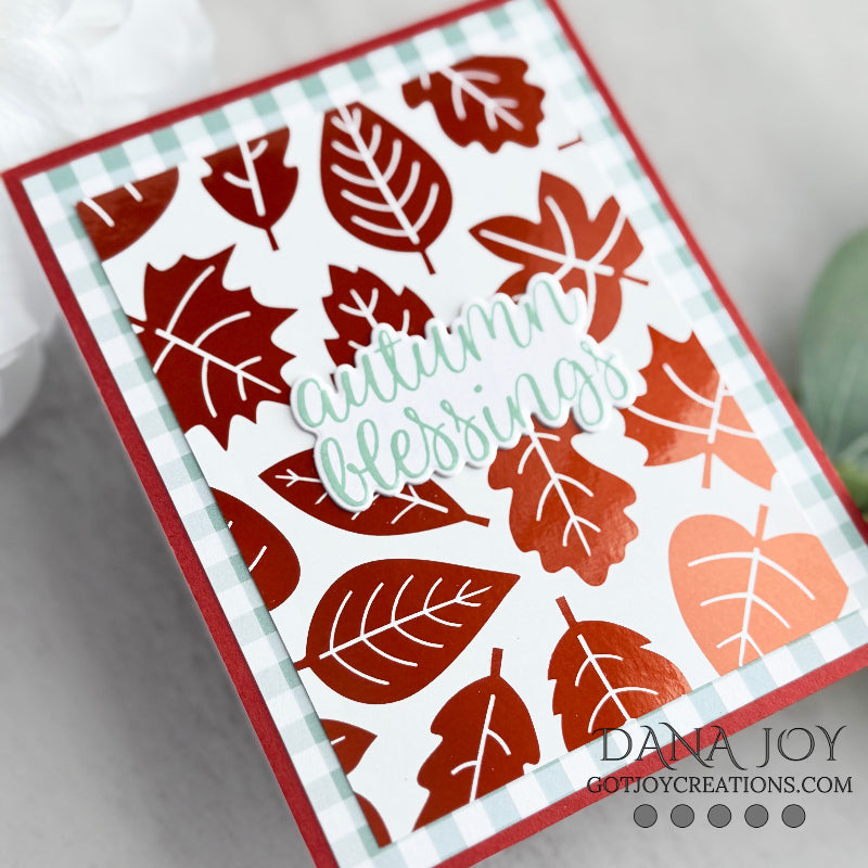Pink and Main Satin Ginger Cheerfoil Roll pmf332 leaves