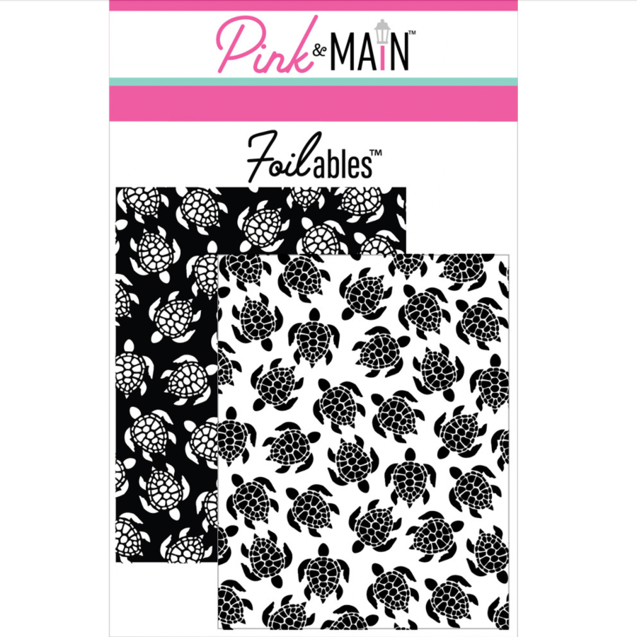 Pink and Main Sea Turtles Foilables Panels pmf410