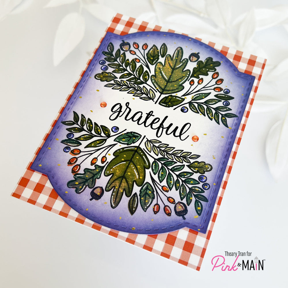 Pink and Main Season of Gratitude Clear Stamps pm0815 grateful