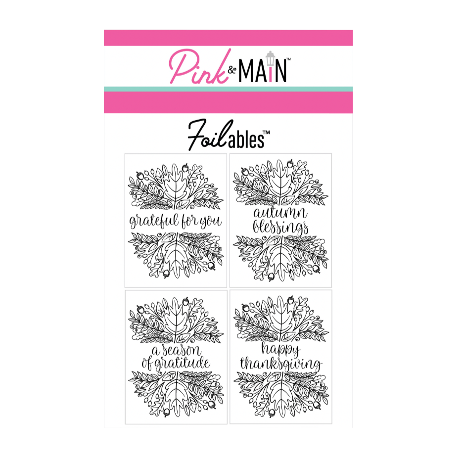 Pink and Main Season of Gratitude Foilable Panels pmf349