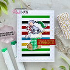 Pink and Main September Mouse Clear Stamps pm0817 sripes