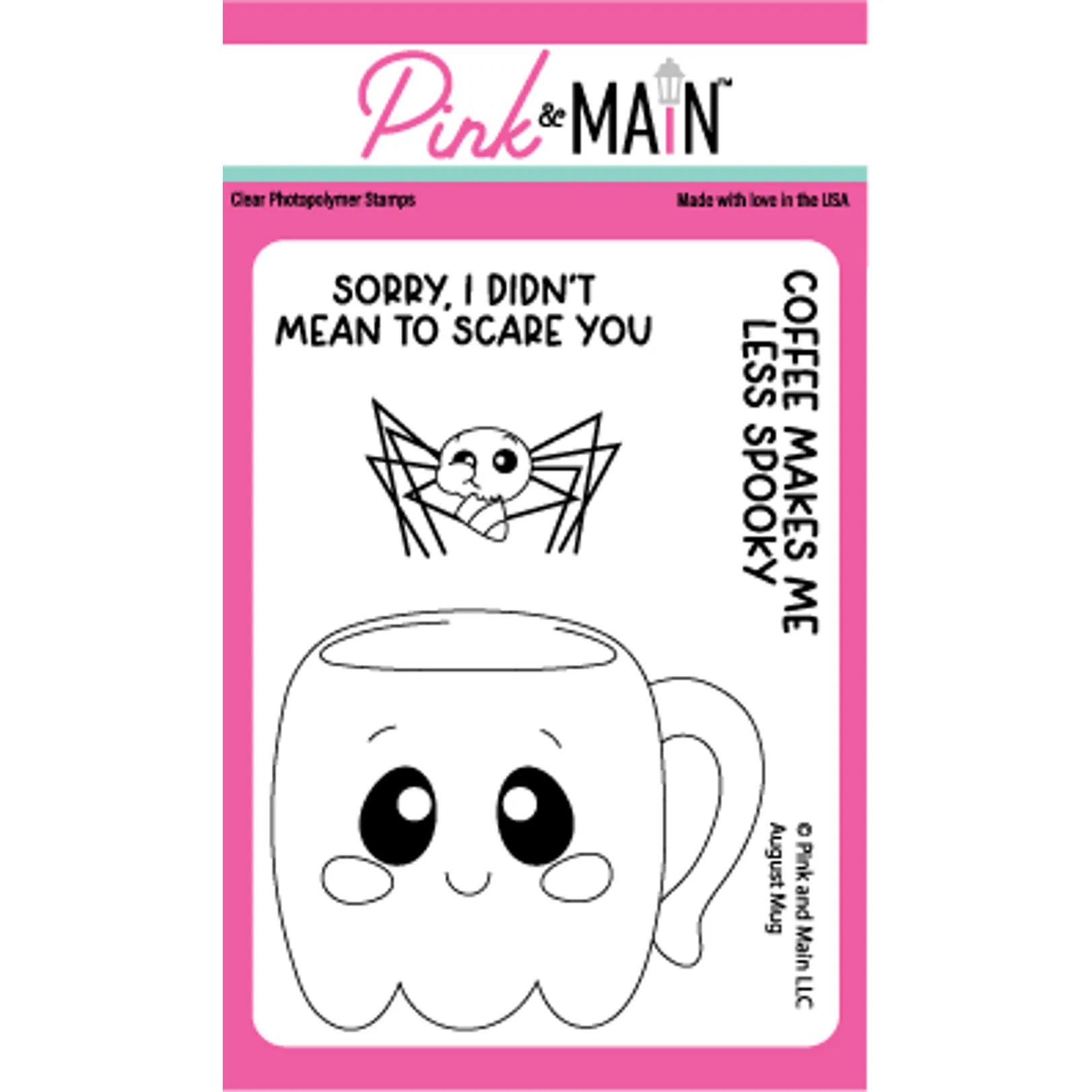Pink and Main September Mug Clear Stamps pm0733