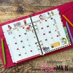 Pink and Main September Rub-ons pmr001 planner