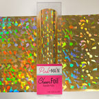 Pink and Main Shattered Gold CheerFoil Roll pmf305