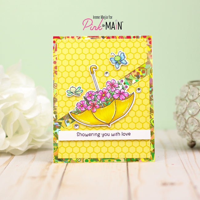 Pink and Main Shattered Gold CheerFoil Roll pmf305 umbrella