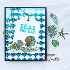 Pink and Main Shell-ebrate Clear Stamps PM0623 tag