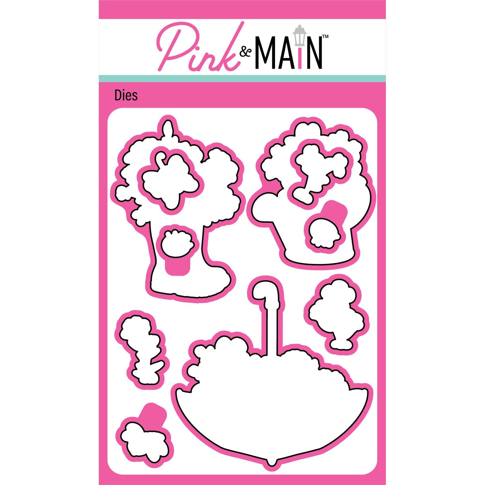 Pink and Main Showering You Clear Stamp and Die Set product image 2