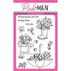 Pink and Main Showering You Clear Stamps pm0788