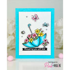 Pink and Main Showering You Clear Stamps pm0788 with love