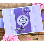 Pink and Main Shutter Card Dies pnm741 purple