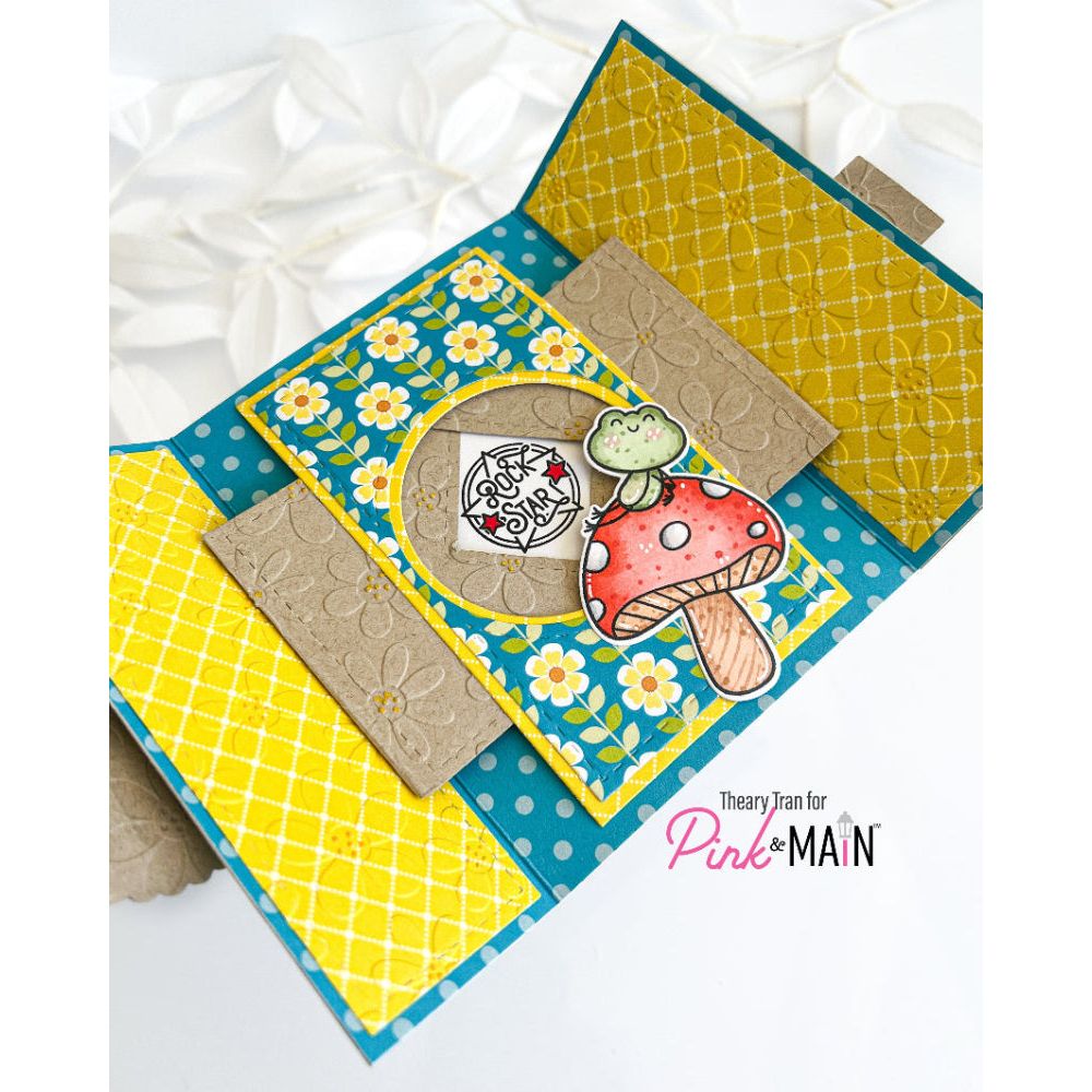 Pink and Main Shutter Card Dies pnm741 rock star