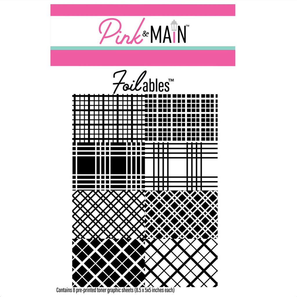 Pink and Main Simple Plaids Foilables Sheets pmf418